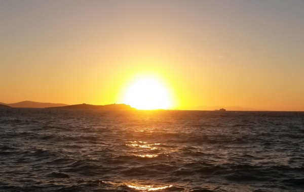 Sonnenuntergang über Mykonos